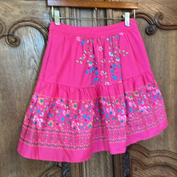 CeCe Floral Tiered Miniskirt - Picture 5 of 10